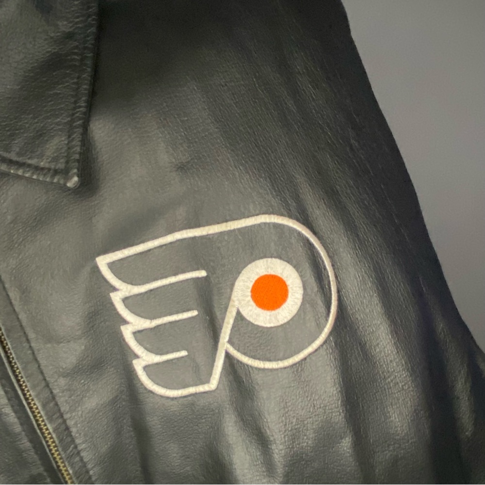 Philadelphia Flyers Leather Jacket Men’s 3XL GIII & Carl Banks - Picture 5 of 7